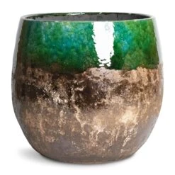 Lindy Plant Pot - Black Green -Garden Potted Plant Shop Lindy Plant Pot Black Green 30x25 1