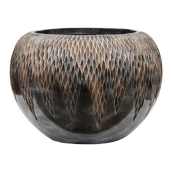 Luxe Lite Comet Globe Planter - Bronze