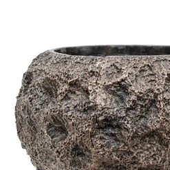 Luxe Lite Moon Globe Planter - Bronze 14 Luxe Lite Moon Globe Planter - Bronze -Garden Potted Plant Shop Luxe Lite Moon Globe Planter Bronze Close Up