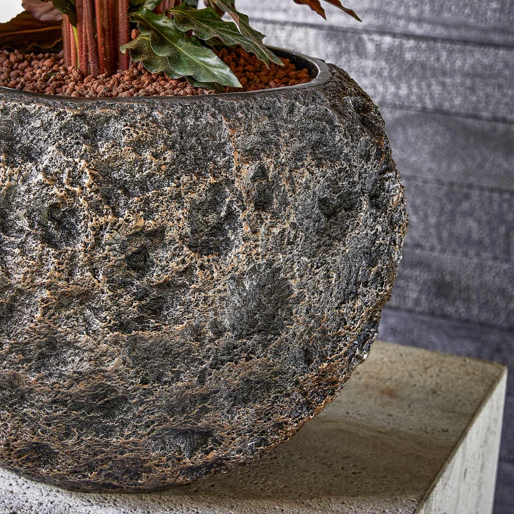 Luxe Lite Moon Globe Planter - Bronze 4 Luxe Lite Moon Globe Planter - Bronze - Image 4