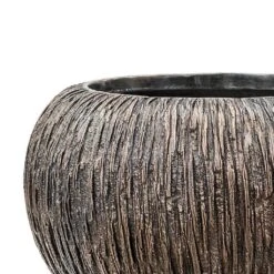 Luxe Lite Waterfall Globe Planter - Bronze 22 Luxe Lite Waterfall Globe Planter - Bronze -Garden Potted Plant Shop Luxe Lite Waterfall Globe Planter Bronze Close Up