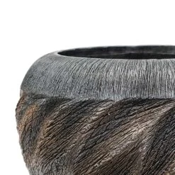 Luxe Lite Wave Globe Planter - Bronze 7 Luxe Lite Wave Globe Planter - Bronze -Garden Potted Plant Shop Luxe Lite Wave Globe Planter Bronze Close Up