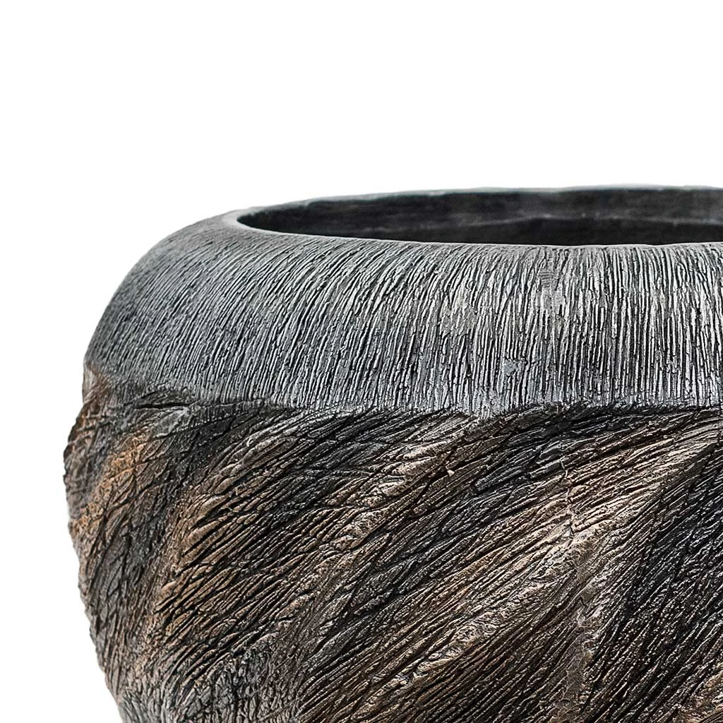 Luxe Lite Wave Globe Planter - Bronze 3 Luxe Lite Wave Globe Planter - Bronze - Image 3