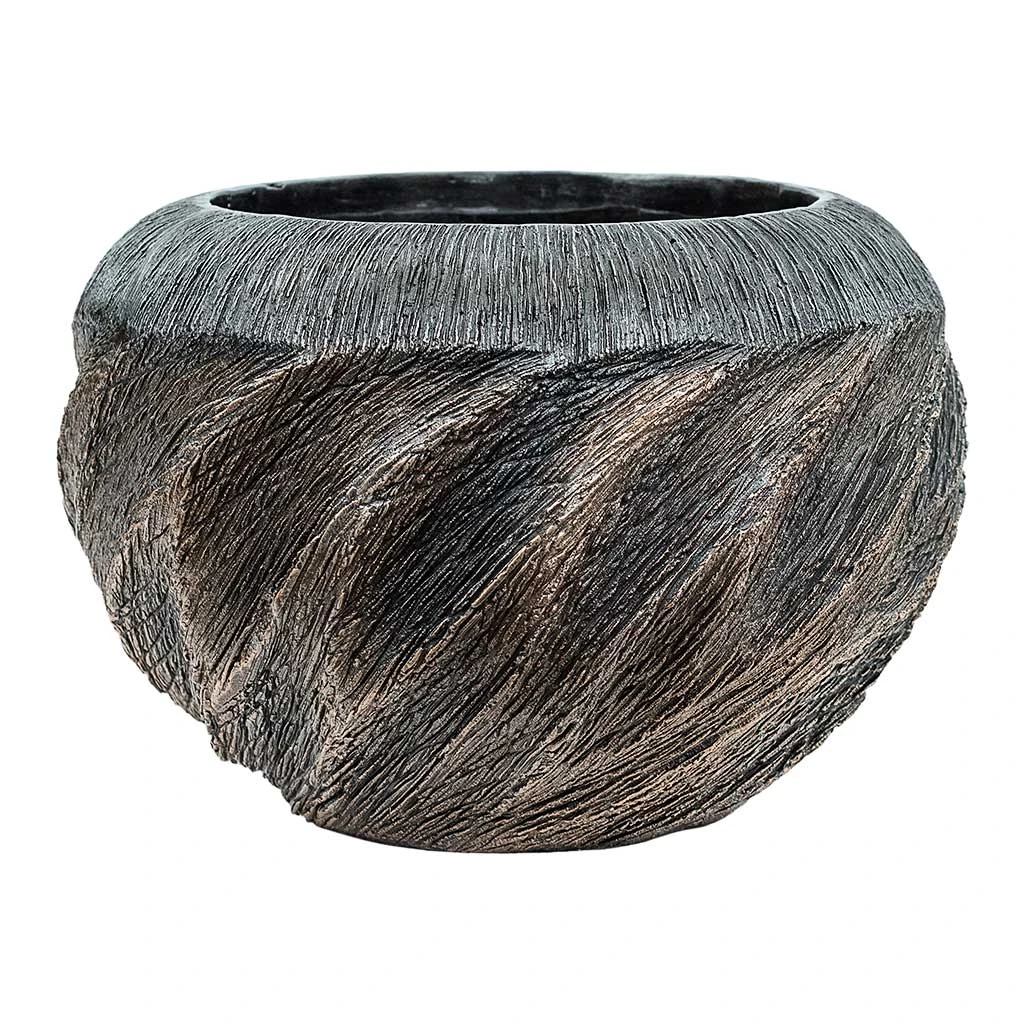 Luxe Lite Wave Globe Planter - Bronze 1 Luxe Lite Wave Globe Planter - Bronze