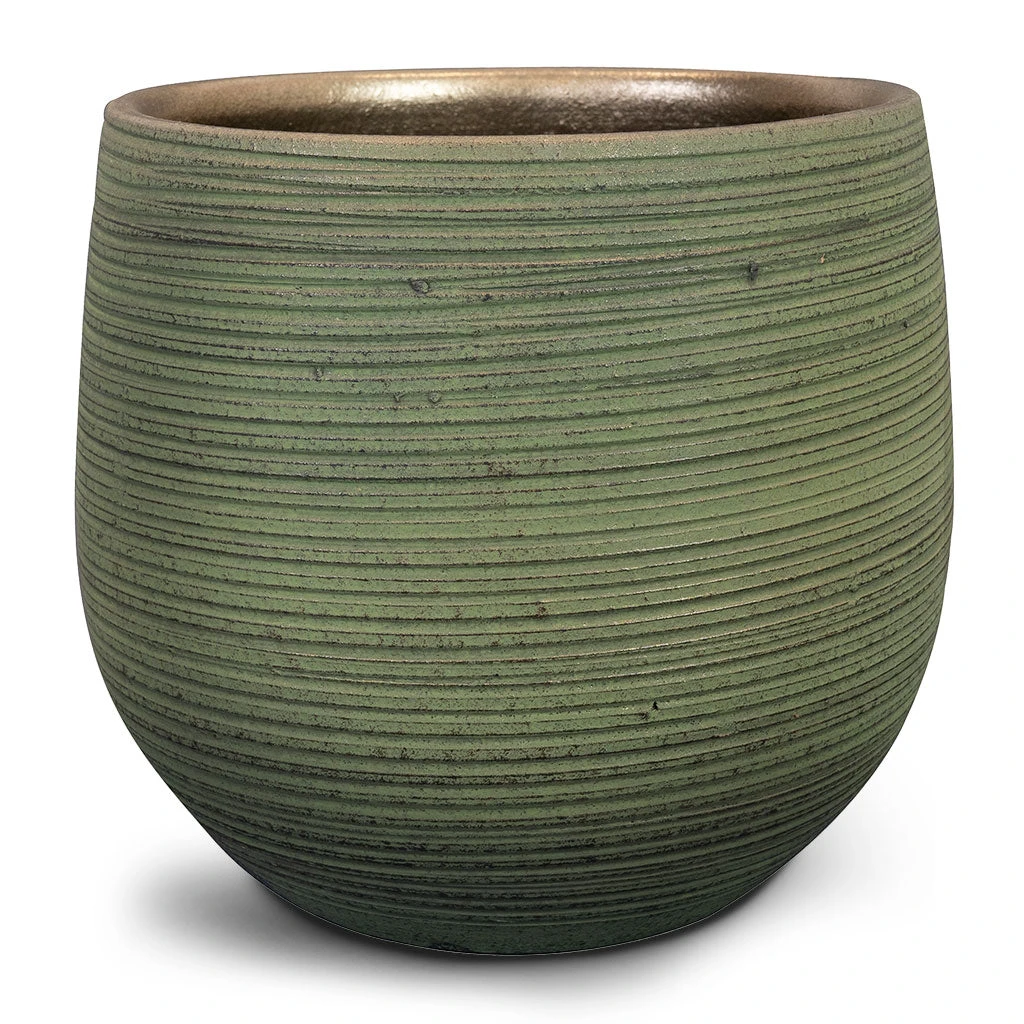 Lydia Plant Pot - Shiny Green 10 Lydia Plant Pot - Shiny Green - Image 10