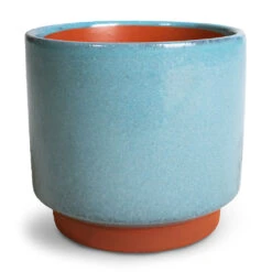 Malibu Plant Pot - Blue -Garden Potted Plant Shop Malibu Plant Pot Blue 14x13cm d9abc6bb fd9e 4ad9 8868 1023d2d2d4d8