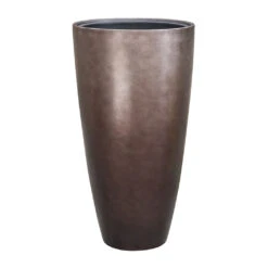 Metallic Partner Planter - Matt Coffee -Garden Potted Plant Shop Metallic Partner Planter Matt Coffee 40x75cm