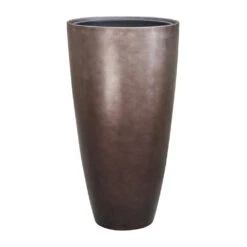 Metallic Partner Planter - Matt Coffee -Garden Potted Plant Shop Metallic Partner Planter Matt Coffee 49x90cm
