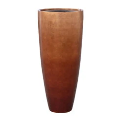 Metallic Partner Planter - Matt Copper -Garden Potted Plant Shop Metallic Partner Planter Matt Copper 40x90cm