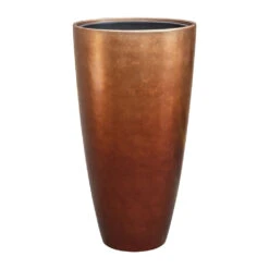 Metallic Partner Planter - Matt Copper -Garden Potted Plant Shop Metallic Partner Planter Matt Copper 49x90cm