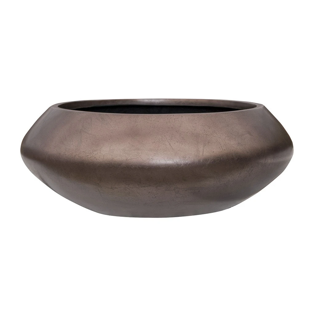Metallic UFO Plant Bowl - Matt Coffee 4 Metallic UFO Plant Bowl - Matt Coffee - Image 4