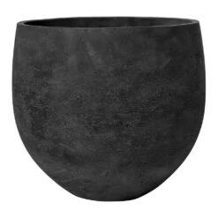 Mini Orb Kevan Plant Pot - Black Washed -Garden Potted Plant Shop Mini Orb Kevan Plant Pot Black Washed Large