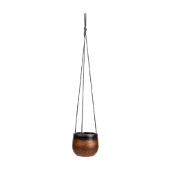 Mya Hanging Planter - Shiny Mocha 12 Mya Hanging Planter - Shiny Mocha -Garden Potted Plant Shop Mya Hanging Planter Shiny Mocha 15x13cm