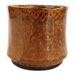 Nolan Plant Pot - Caramel -Garden Potted Plant Shop Nolan Plant Pot Caramel 14x12cm 1