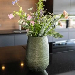 Noor Plant Vase - Velvet Green -Garden Potted Plant Shop Noor Plant Vase Velvet Green 4