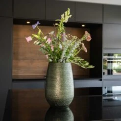 Noor Plant Vase - Velvet Green -Garden Potted Plant Shop Noor Plant Vase Velvet Green 5