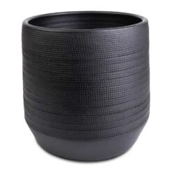 Norell Plant Pot - Black 21 Norell Plant Pot - Black -Garden Potted Plant Shop Norell Plant Pot Black 21x20cm