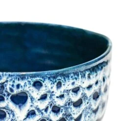 Ocean Glaze Plant Bowl - Sapphire 10 Ocean Glaze Plant Bowl - Sapphire -Garden Potted Plant Shop Ocean Glaze Plant Bowl Sapphire 25 x 12.5cm 3