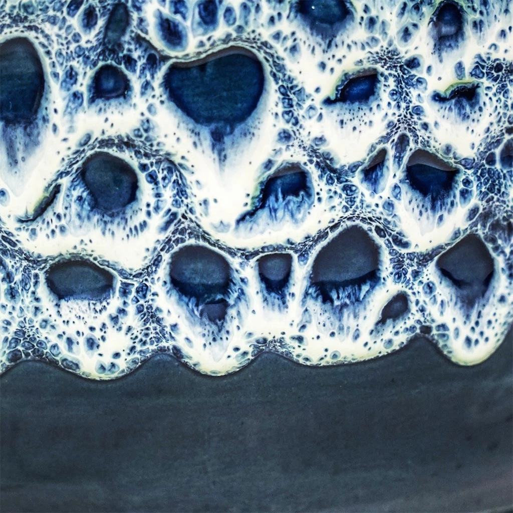 Ocean Glaze Plant Bowl - Sapphire 3 Ocean Glaze Plant Bowl - Sapphire - Image 3