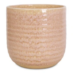 Ocean Glaze Plant Pot - Morganite 12 Ocean Glaze Plant Pot - Morganite -Garden Potted Plant Shop Ocean Glaze Plant Pot Morganite 16x16cm