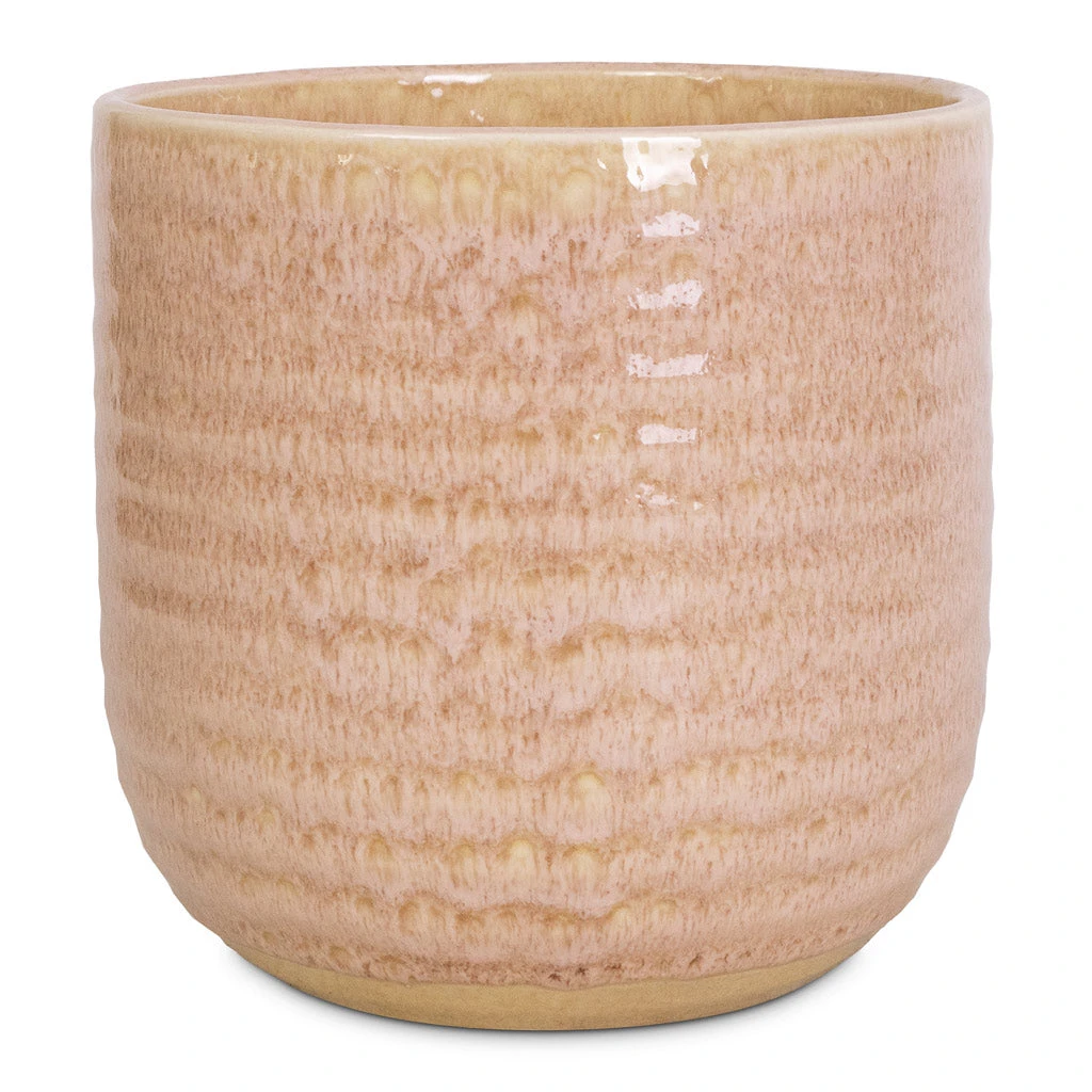 Ocean Glaze Plant Pot - Morganite 3 Ocean Glaze Plant Pot - Morganite - Image 3