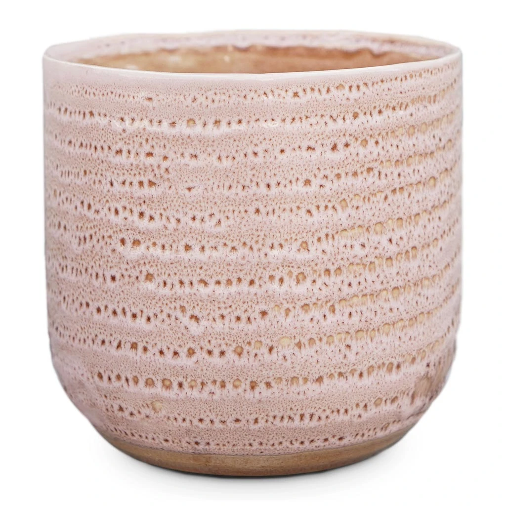 Ocean Glaze Plant Pot - Morganite 5 Ocean Glaze Plant Pot - Morganite - Image 5