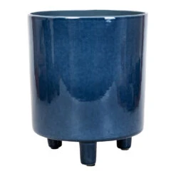 Pisa Plant Pot - Navy -Garden Potted Plant Shop Pisa Plant Pot Navy 20x24cm