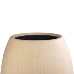 Polystone Coated Plain Balloon Planter - Natural -Garden Potted Plant Shop Polystone Coated Plain Balloon Planter Natural 52x68cm 3