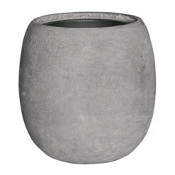 Polystone Coated Plain Balloon Planter - Raw Grey 10 Polystone Coated Plain Balloon Planter - Raw Grey -Garden Potted Plant Shop Polystone Coated Plain Balloon Planter Raw Grey Small