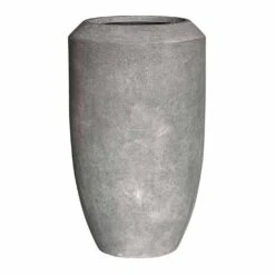 Polystone Coated Plain Coppa Planter - Raw Grey -Garden Potted Plant Shop Polystone Coated Plain Coppa Planter Raw Grey 48x80cm