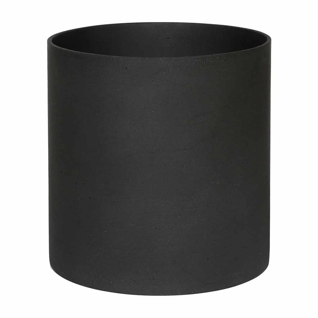 Puk Natural Planter - Matt Black 1 Puk Natural Planter - Matt Black