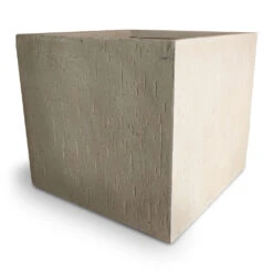 Raindrop Cube Planter - Stone -Garden Potted Plant Shop Raindrop Cube Planter Stone 40x40x36cm 1