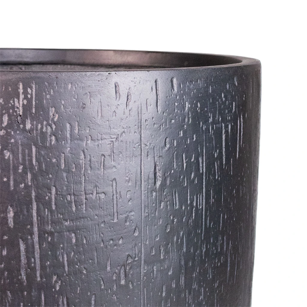 Raindrop Tall Vase Planter - Anthracite 2 Raindrop Tall Vase Planter - Anthracite - Image 2