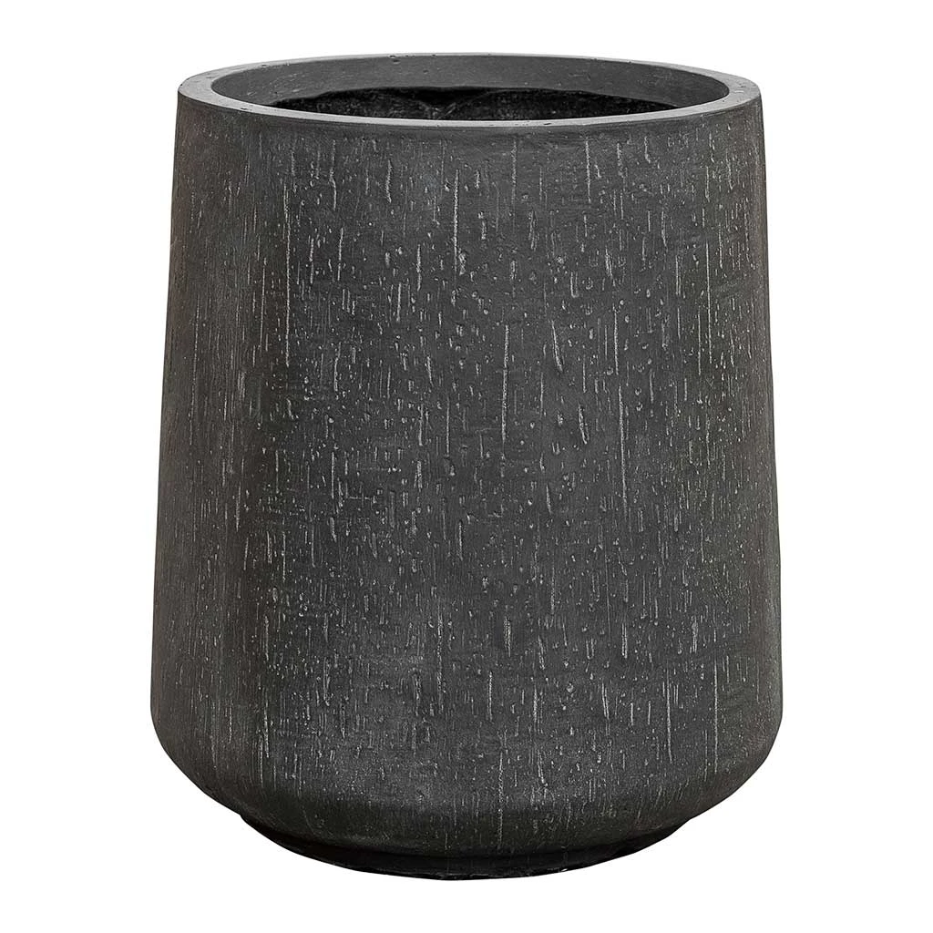 Raindrop Tube High Round Planter - Anthracite 1 Raindrop Tube High Round Planter - Anthracite