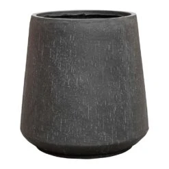 Raindrop Tube High Round Planter - Anthracite 10 Raindrop Tube High Round Planter - Anthracite -Garden Potted Plant Shop Raindrop Tube High Round Planter Anthracite 55cm