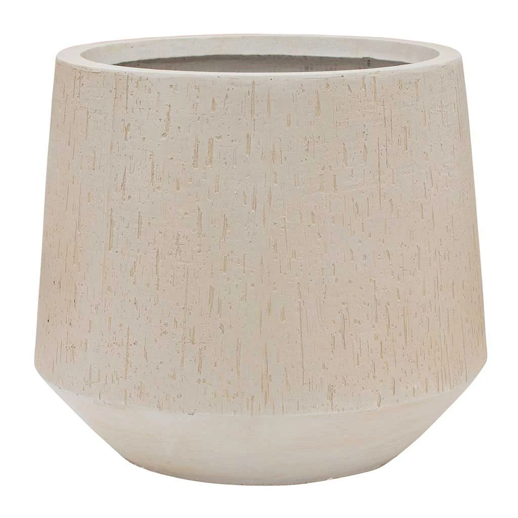 Raindrop Tube Round Planter - Stone 5 Raindrop Tube Round Planter - Stone - Image 5