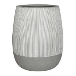 Perry Plant Pot - Ridged White Stripe -Garden Potted Plant Shop Ridged Perry Plant Pot White stripe 54x60cm