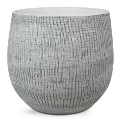 Ryan Plant Pot - White Black -Garden Potted Plant Shop Ryan Plant Pot White Black Medium