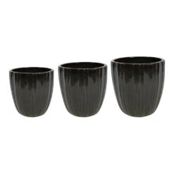 Scott Planters - Set Of 3 - Green 12 Scott Planters - Set Of 3 - Green -Garden Potted Plant Shop Scott Planters Set of 3 Green