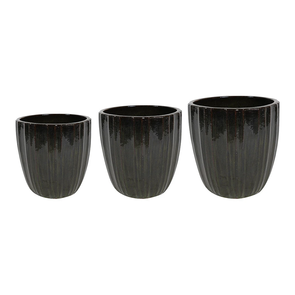 Scott Planters - Set Of 3 - Green 5 Scott Planters - Set Of 3 - Green - Image 5